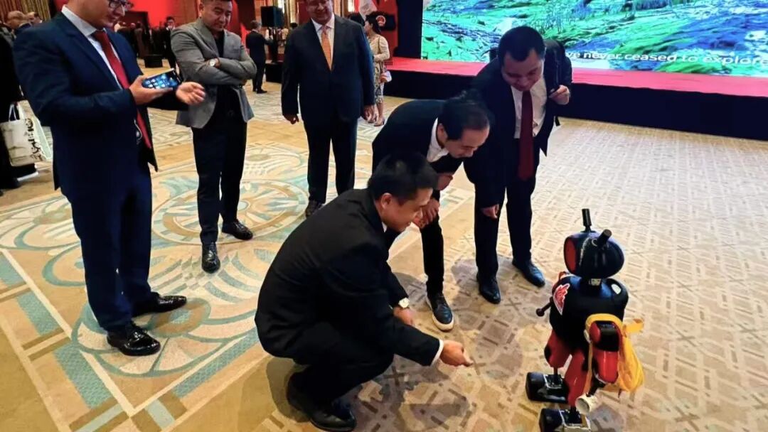 小派亮相埃及国庆招待会现场